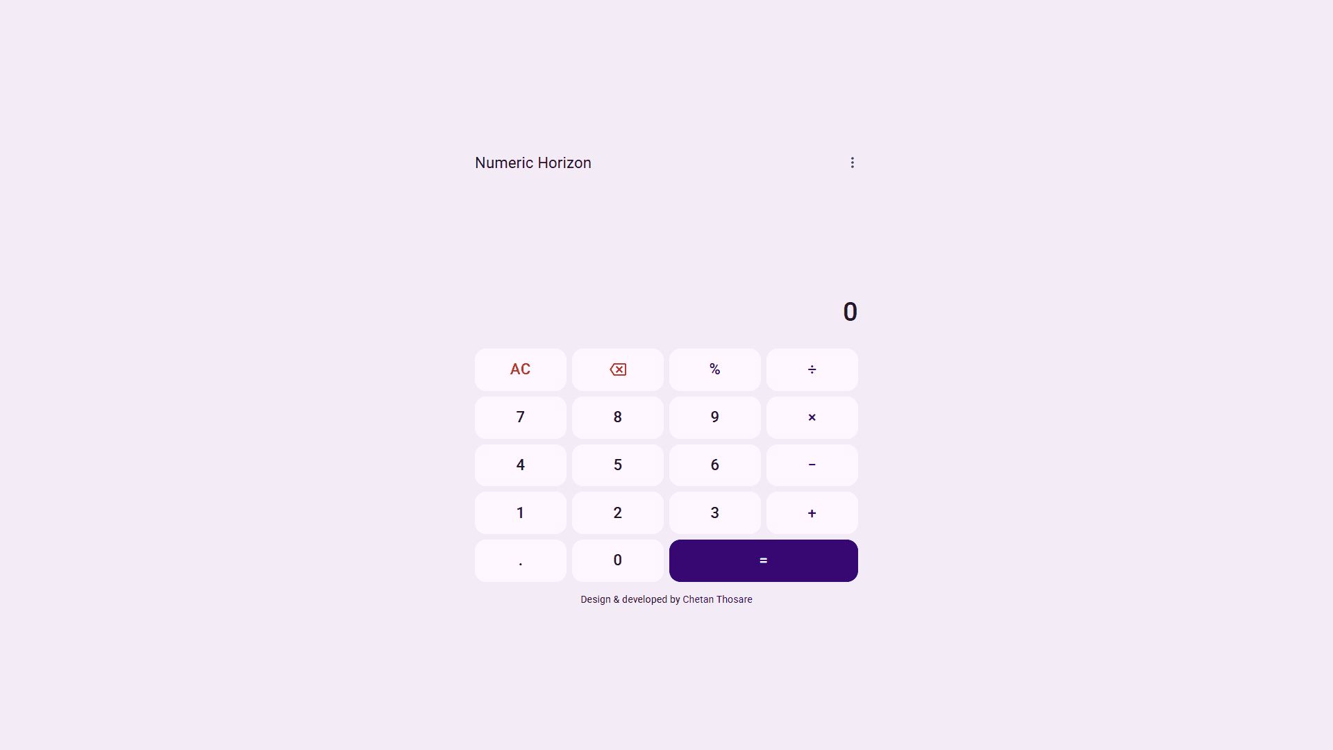 Numeric Horizon